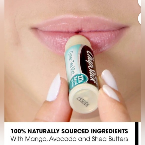 ChapStick 100% Natural Lip Butter, Green Tea‎ Mint, 0.15 oz - Picture 4 of 7